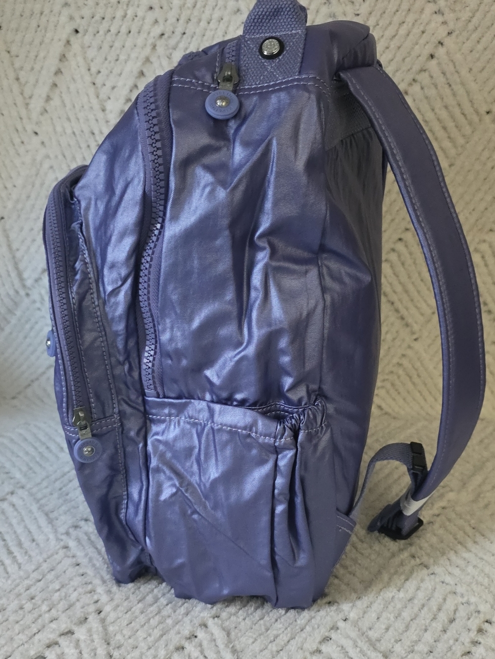 Kipling Deep Lavender Nylon Backpack - Picture 2 of 7